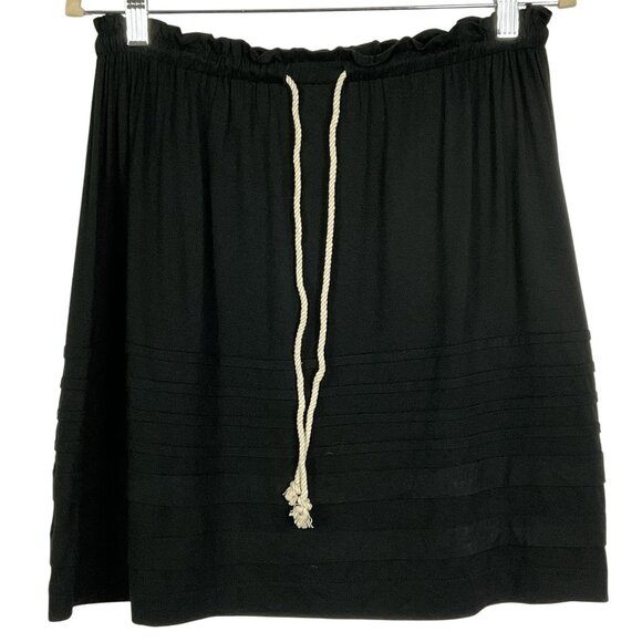 Caslon Drawstring Knit Skirt, Size Small, Black, 95% Rayon/5% Spandex - Picture 3 of 8